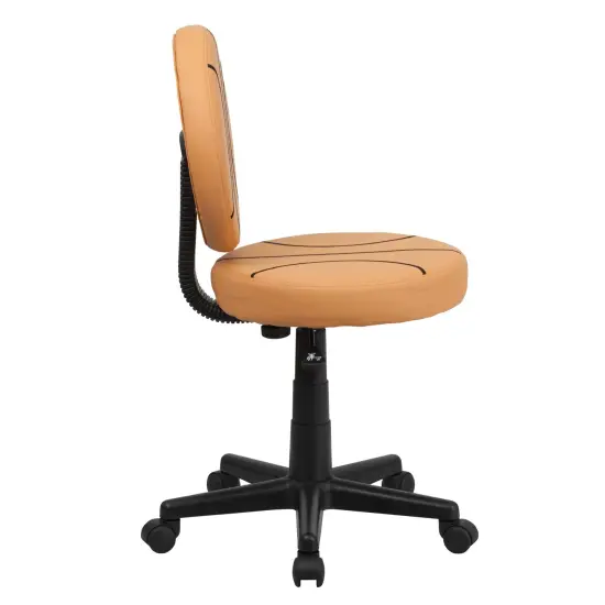 Emma and Oliver Sports Swivel Task Office Chair Black and Orange {5}