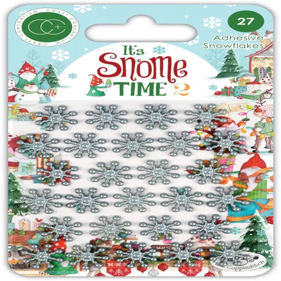 Craft Consortium Adhesive Snowflakes 27/Pkg-It's Snome Time 2 {1}