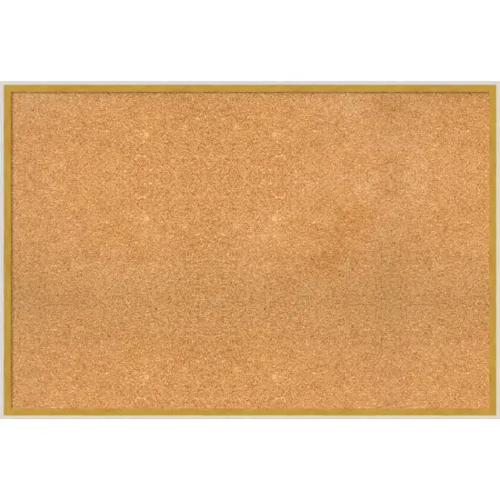 Paige Wood Framed Corkboard, Natural Cork Paige White Gold {1}