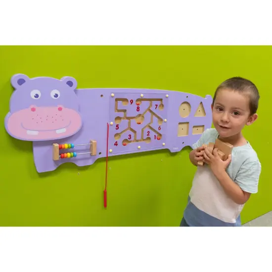 Hippo Activity Wall Panel - 18m+ - Toddler Activity Center {4}