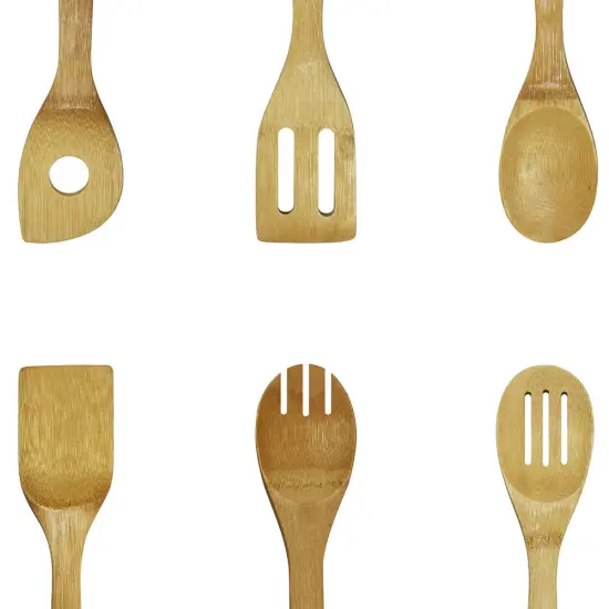 Oceanstar 6 Piece Bamboo Cooking Utensil Set Brown {4}