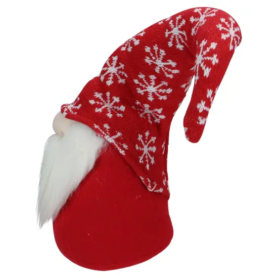 Northlight Santa Gnome with Snowflake Hat Christmas Figure - 8" - Red {5}