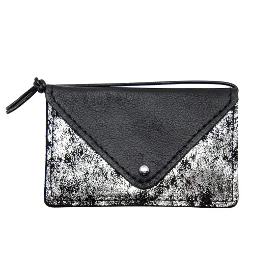 Realeather(R) Crafts Printed Leather Trim 8.5"X11"-Silver Crackle {3}