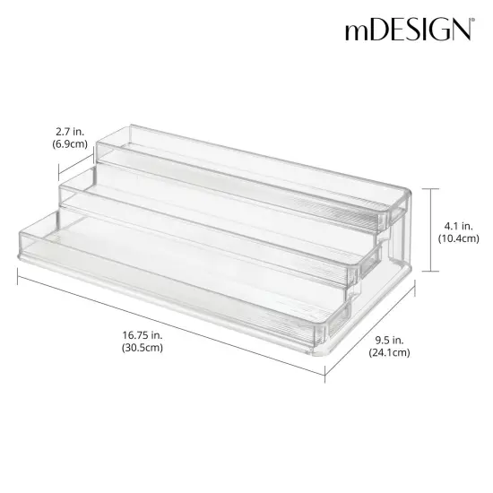 mDesign Expandable Vitamin Rack, Bathroom Storage Organizer {3}