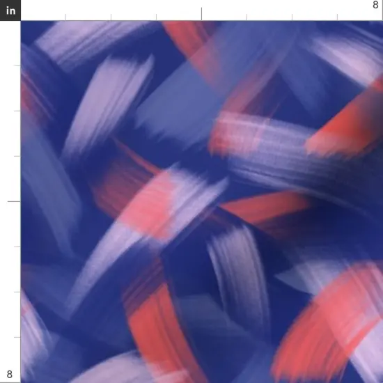 Various Fabrics by the Yard or Fat Quarter Abstract Brushstrokes Retro Purple Coral Hatched Overlap Custom Printed Fabric by Spoonflower {4}
