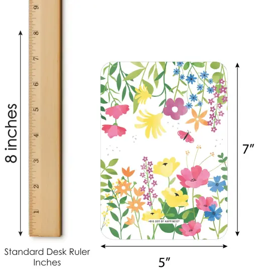 Big Dot of Happiness Wildflowers Bride - Find the Guest Bingo Cards and Markers - Boho Floral Bridal Shower and Wedding Party Bingo Game - Set of 18 {6}