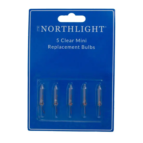 Northlight Mini Christmas Replacement Bulbs - 12 Volts - Clear - Pack of 5 {3}