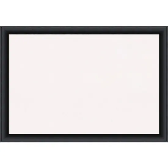 Nero Black Wood Framed Corkboard, White Cork {1}