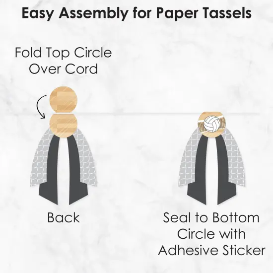 Big Dot of Happiness Bump, Set, Spike - Volleyball - DIY Baby Shower or Birthday Party Pennant Garland Decoration - Triangle Banner - 30 Pieces {7}