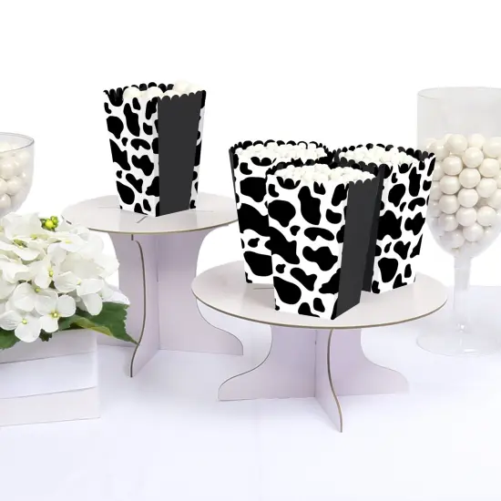 Big Dot of Happiness Cow Print - Farm Animal Party Favor Popcorn Treat Boxes - Set of 12 {4}