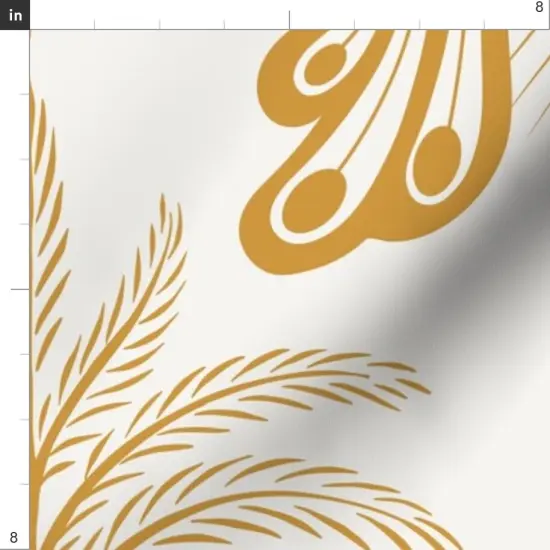 Various Fabrics by the Yard or Fat Quarter Gold Peacock Mediterranean Toscana Golden Italian Villa Palm Garden Fruit Damask Floral Botanical Classical Large Scale Custom Printed Fabric by Spoonflower {4}