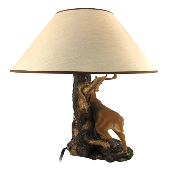 `Champion` 12 Point Buck Table Lamp w/ Printed Shade {5}