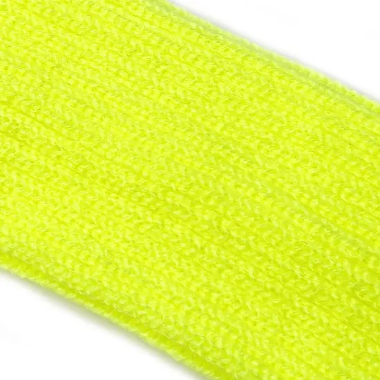 Wrapables 80's Style Neon Fluorescent Ribbed Leg Warmers Lemon {4}