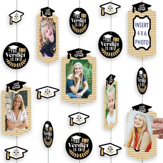 Big Dot of Happiness Law School Graduation Party Vertical Photo Garland 35 Pieces {1}