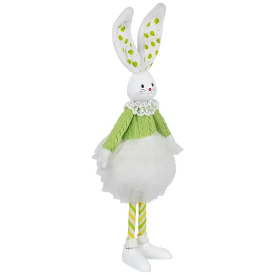Northlight Ballerina Bunny Standing Easter Figure - 15" - Green and White {5}