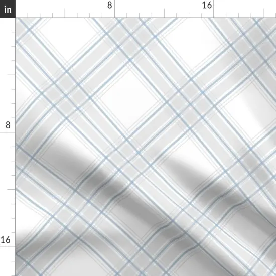 Various Fabrics by the Yard or Fat Quarter Diagonal Plaid Neutral Check Classic Scottish Large Scale Farmhouse Custom Printed Fabric by Spoonflower {2}