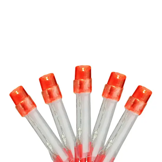 Brite Star LED Mini Christmas Light Set - Red Lights - 4.8 ft Solid Red Wire - 15ct {1}