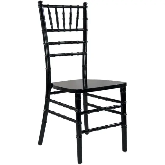 Emma and Oliver Wood Chiavari Chair Black {1}