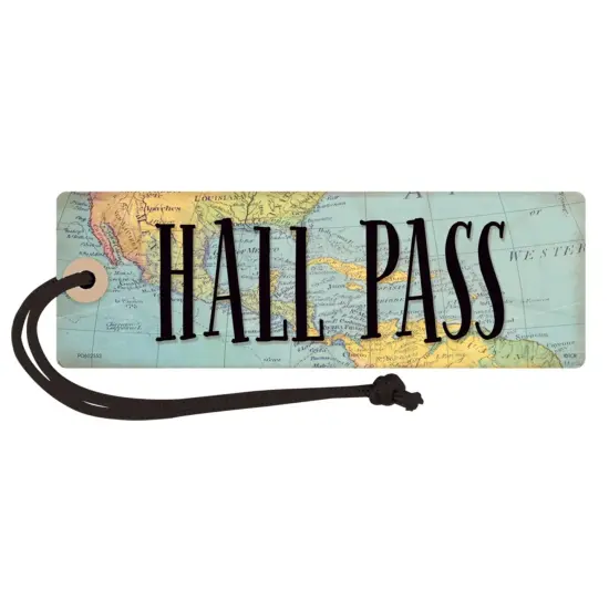 Travel the Map Magnetic Hall Pass, Pack of 6 {2}