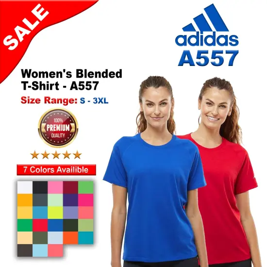 Adidas&reg; Women's Blended Crew Neck Short Sleeve T-Shirt Collegiate navy {2}
