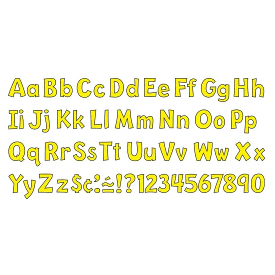 Yellow 4" Playful Combo Ready Letters&reg;, 3 Packs {2}