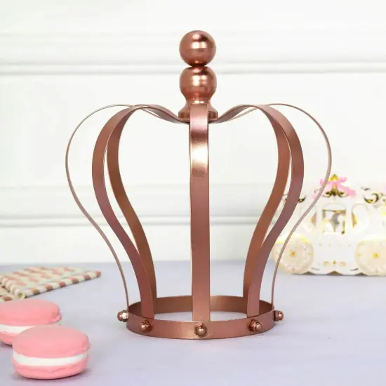 ROSE GOLD 9" tall Metal Crown Cake Topper Cupcake Events Centerpiece {4}