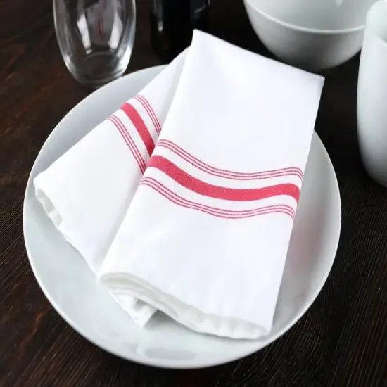 12 Pack Bistro Napkins Red {3}