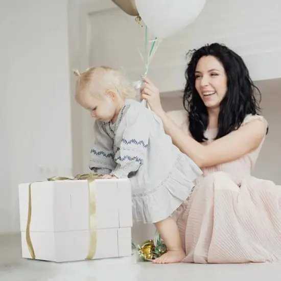 10 x 10 x 8" White Bakery Boxes with Window Pastry Boxes for Cakes, Cookies and Desserts {6}