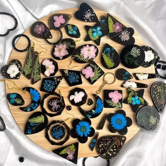 5 Pcs Large Resin Earrings Mold Set {2}