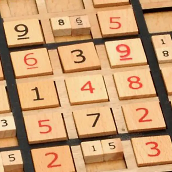 WE Games Replacement Wooden Sudoku Number Tiles - Extra Set of Pieces {4}