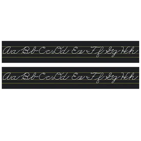 Alphabet Lines Black Traditional Cursive, Pack of 2 {1}