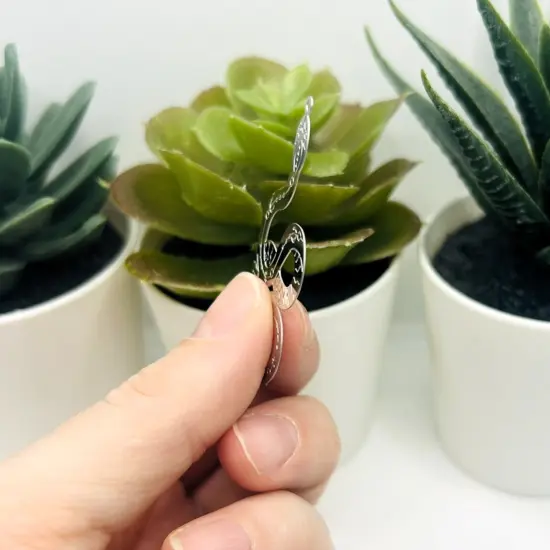 1, 4, 20 or 50 Pieces: Stainless Steel Snake Pendant Charms {4}