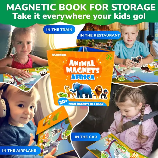 Travel Magnetic Book 20+Pcs for Kids | Africa {6}