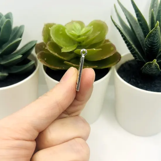 1, 4, 20 or 50 Pieces: The Moon Silver Tarot Card Fortune Teller Pendant {3}