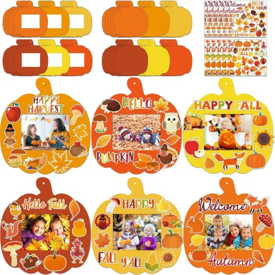 30 Packs Fall DIY Picture Frames Craft Kit {1}