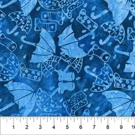 Banyan 83291-48 - Secret Garden - It's Raining Denim 45" Fabric Per Yard {1}