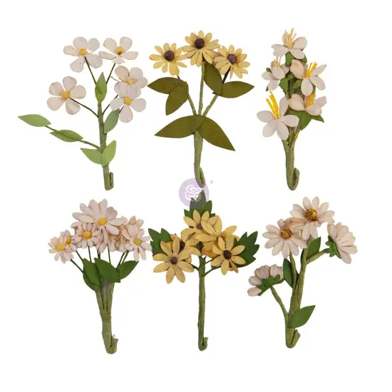 Prima Flowers&reg; Golden Desert Collection - Desert Hill - 6 (Branches 2-3in) (Flowers 0.75 in) {1}