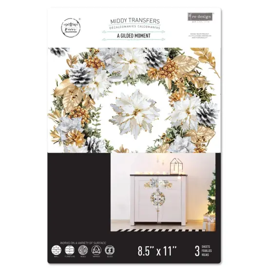 Decor Transfers&reg; 8.5x11 - A Gilded Moment - 3 sheets, 8.5"x11" {2}