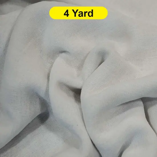 Extra Wide Turkish Sheer Fabric 108" Wide for Drapery and Curtains White {1}