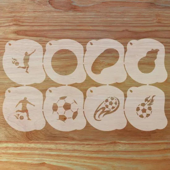 Soccer Face Painting Stencil Set | Perfect for Face Painting, Temporary Tattoos, Birthday Party | Designer Stencils | {1}