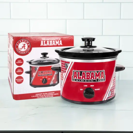 Uncanny Brands Alabama Crimson Tide 2-Qt Slow Cooker {4}
