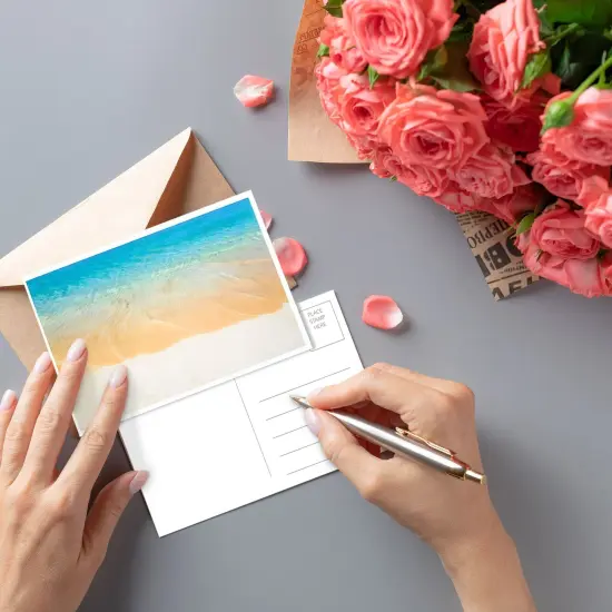 40 Pack Bulk Nautical Beach Seaside Postcards From Around the World for Mailing, 20 Assorted Designs (4 x 6 In) Multicolor {3}