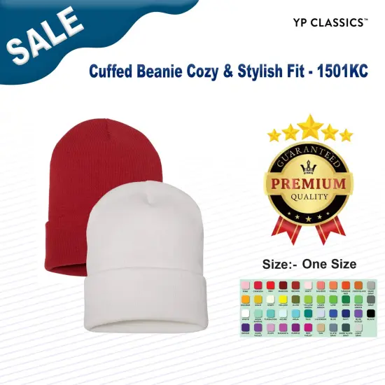 YP Classics&reg; Cuffed Beanie Cozy & Stylish Fit Maroon {3}