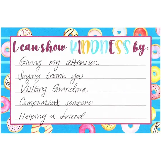 Classroom Kindness Cards and Ballot Box for Elementary Students (8x8 In, 50 Cards) White {5}