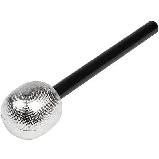 Microphone Prop - 4-Pack Pop Star Costume Accessories for Halloween, Dress-Up Black {6}