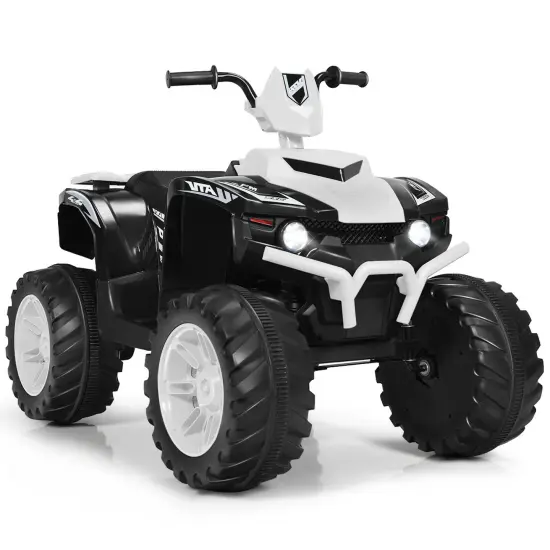 Iron Kids ATV Ride-On with Music, USB and 2 Speeds Black {11}