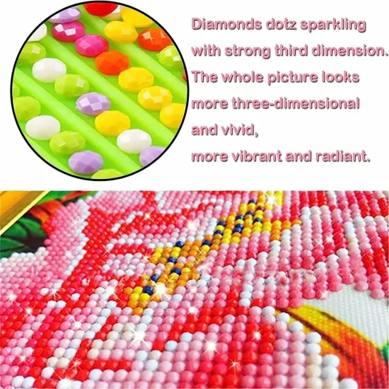 6PCS Diamond Art Kits for Adults Round Diamond Painting Dot Gem Art Painting Kit for Adults Beginners Women Suitable for Home Wall Art Decor 11.8x15.7 Inches Sea Mushroom {3}