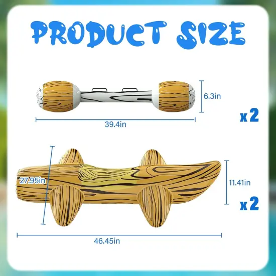 Pool Floats Games Toys, Inflatable Raft Pool Toys for Kids (Ages 8-12) & Adults, Inflatable Logs Battle Game for Family, Swimming Pool Floaties Patented {4}