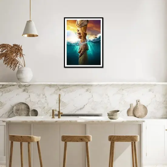 Christian Diamond Art, 5D Diamond Art Kits for Adults, Jesus Belief Diamond Art Kits, DIY Diamond Art Kits for Beginners, for Home Wall Decor, Craftwork for Indoor 12x16Inch {2}