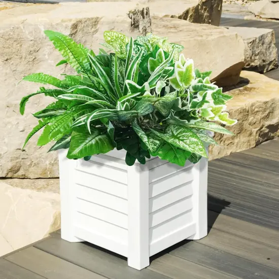 16 Bunches Fake Plants Outdoor UV Resistant Artificial Bushes Green Boxwood Shrubs Faux Plastic Plants Greenery Stems for Spring Outdoor Garden Patio Front Porch Yard Home Decor {1}